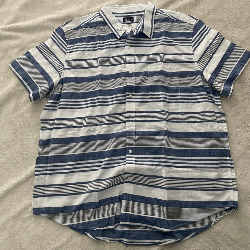Men’s size xxxl button down matching son shirt The Children’s Place